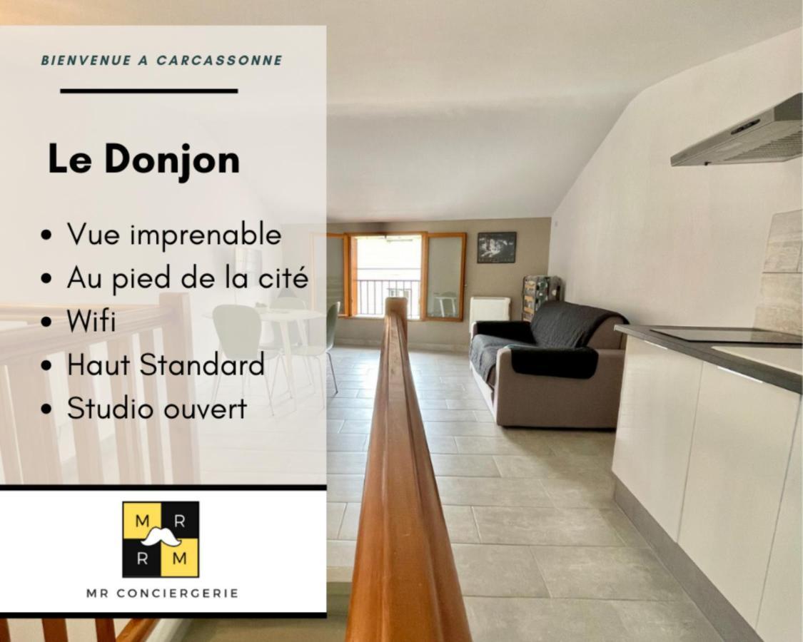 Le Donjon - Vue Cite Pied Cite Medievale Neuf การ์กาซอน ภายนอก รูปภาพ